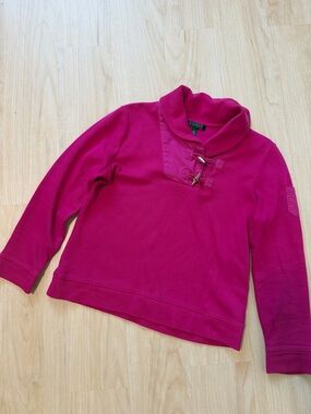 Lauren Ralph Lauren Girls' Fuchsia Toggle-Neck Pullover